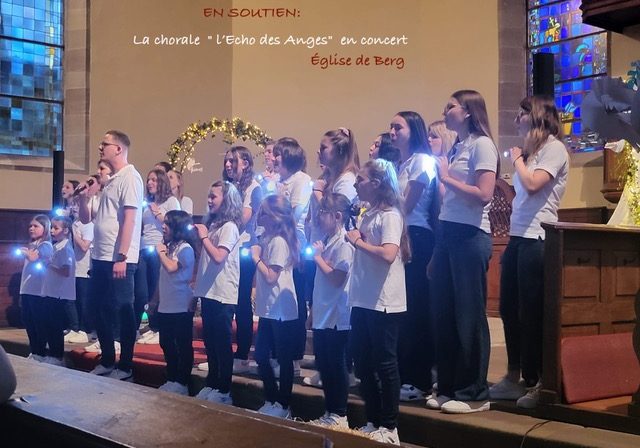 La chorale "l'Echo des Anges" Soutien de la a chorale "l'Echo des Anges" en concert à l'Église de Berg
